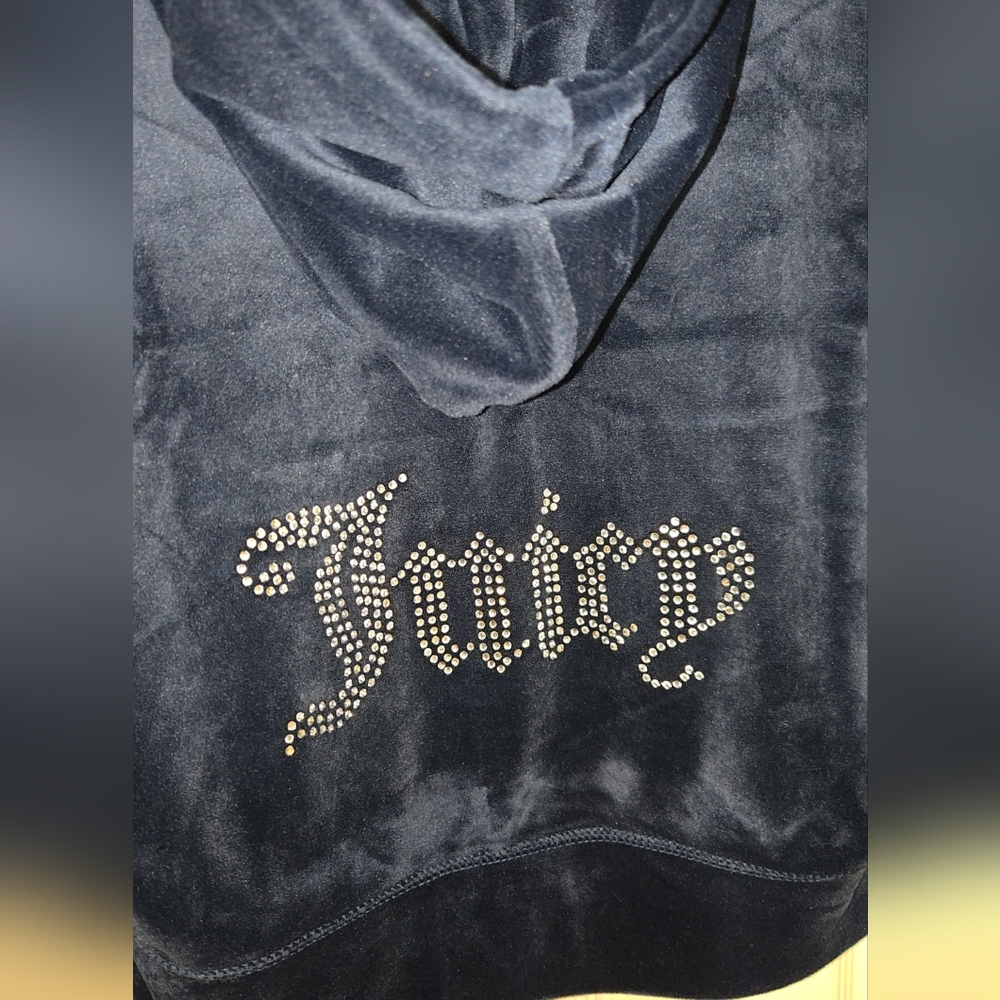 Juicy Couture Blue Velour Hoodie